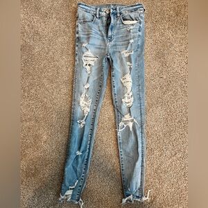 - american eagle size 6 long jeans